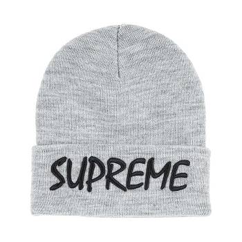 Grey Supreme FTP knitted Beanie Hats | Supreme 521GL